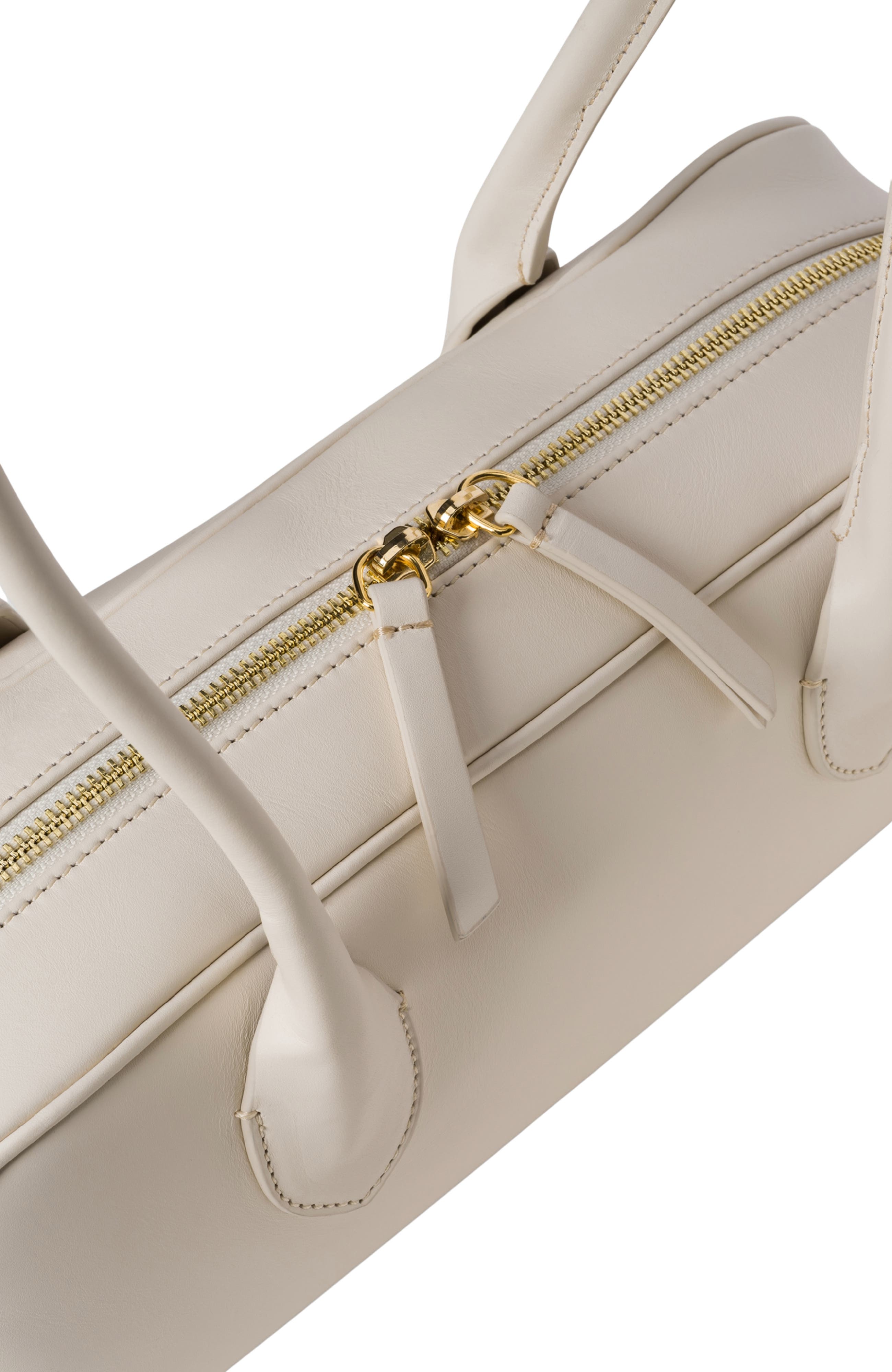 La Strada Leather East West Bag, Alternate, color, Off-White