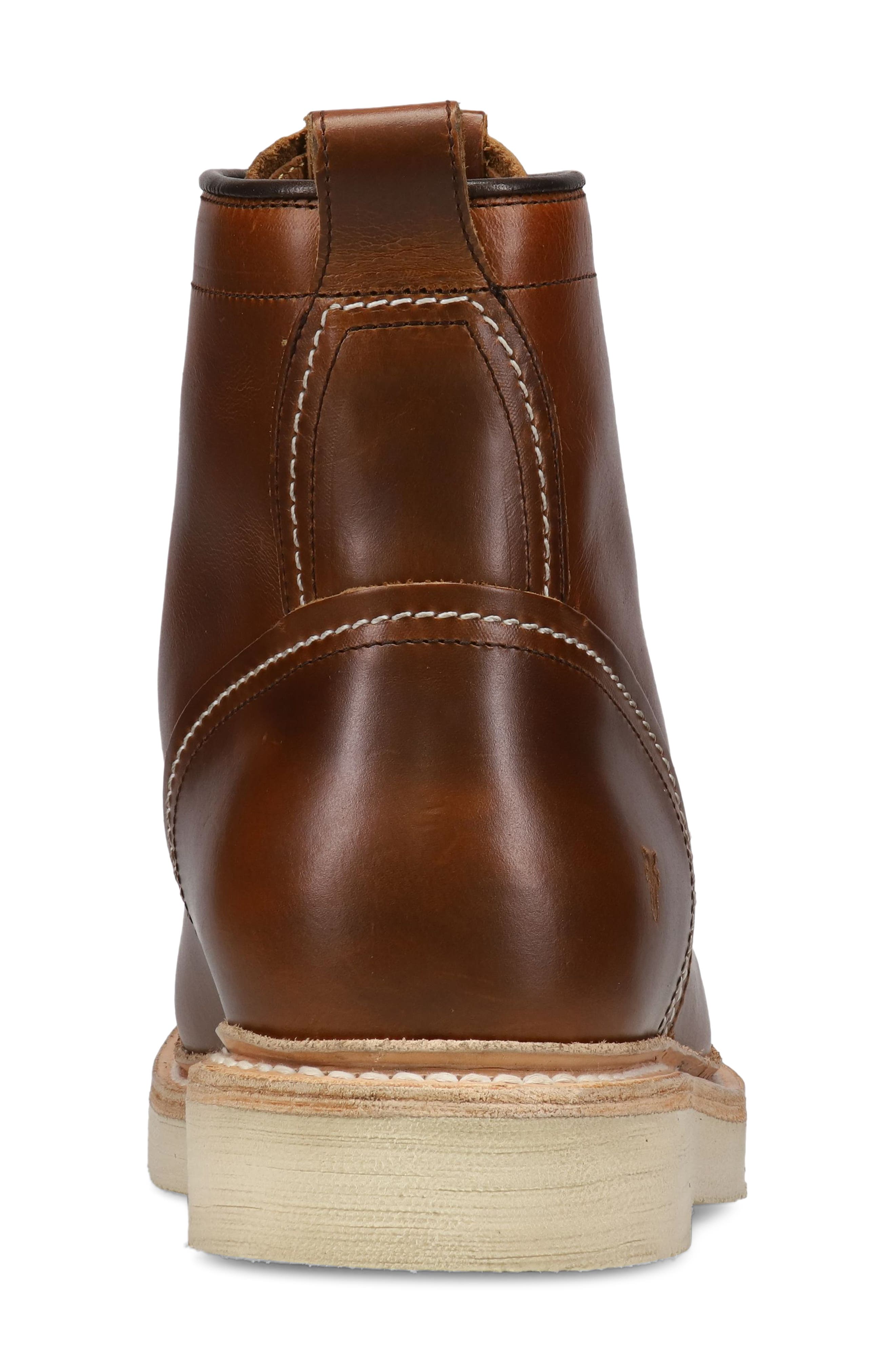 Frye Hudson Work Boot, Alternate, color, Saddle