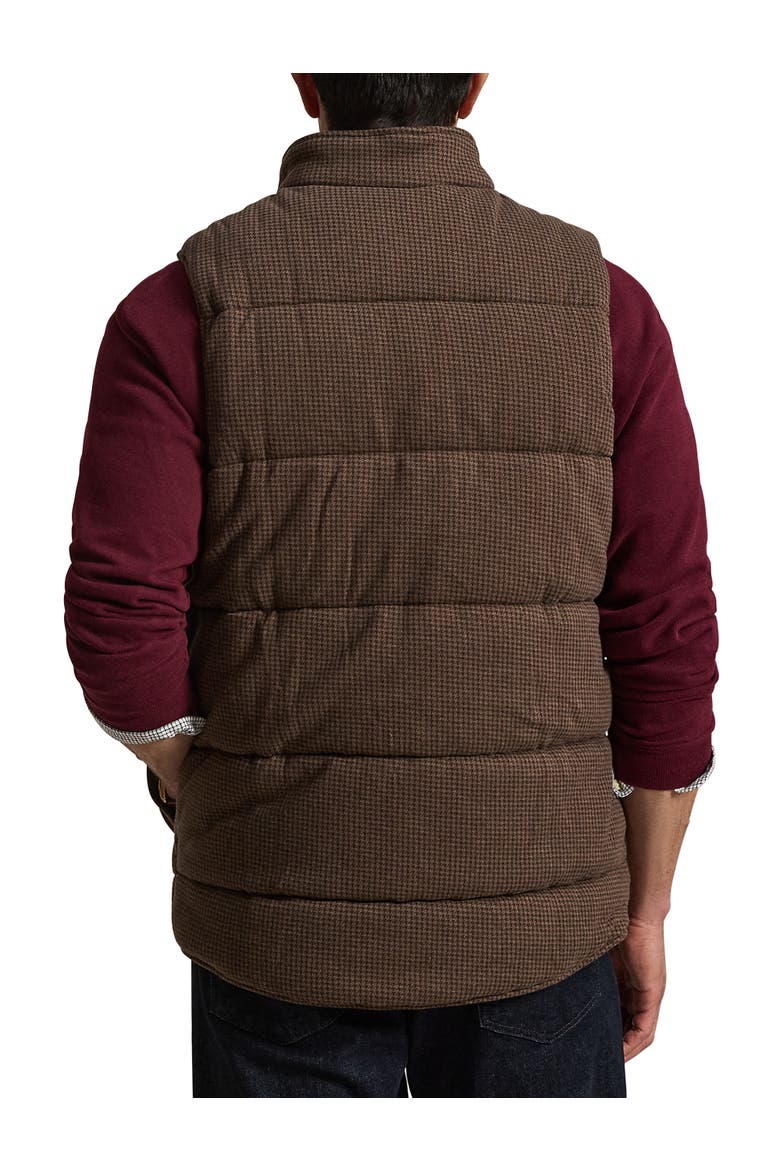 Big & Tall Estate Ribbed Vest, Alternate, color, NTMG BRWN DOGTOOTH
