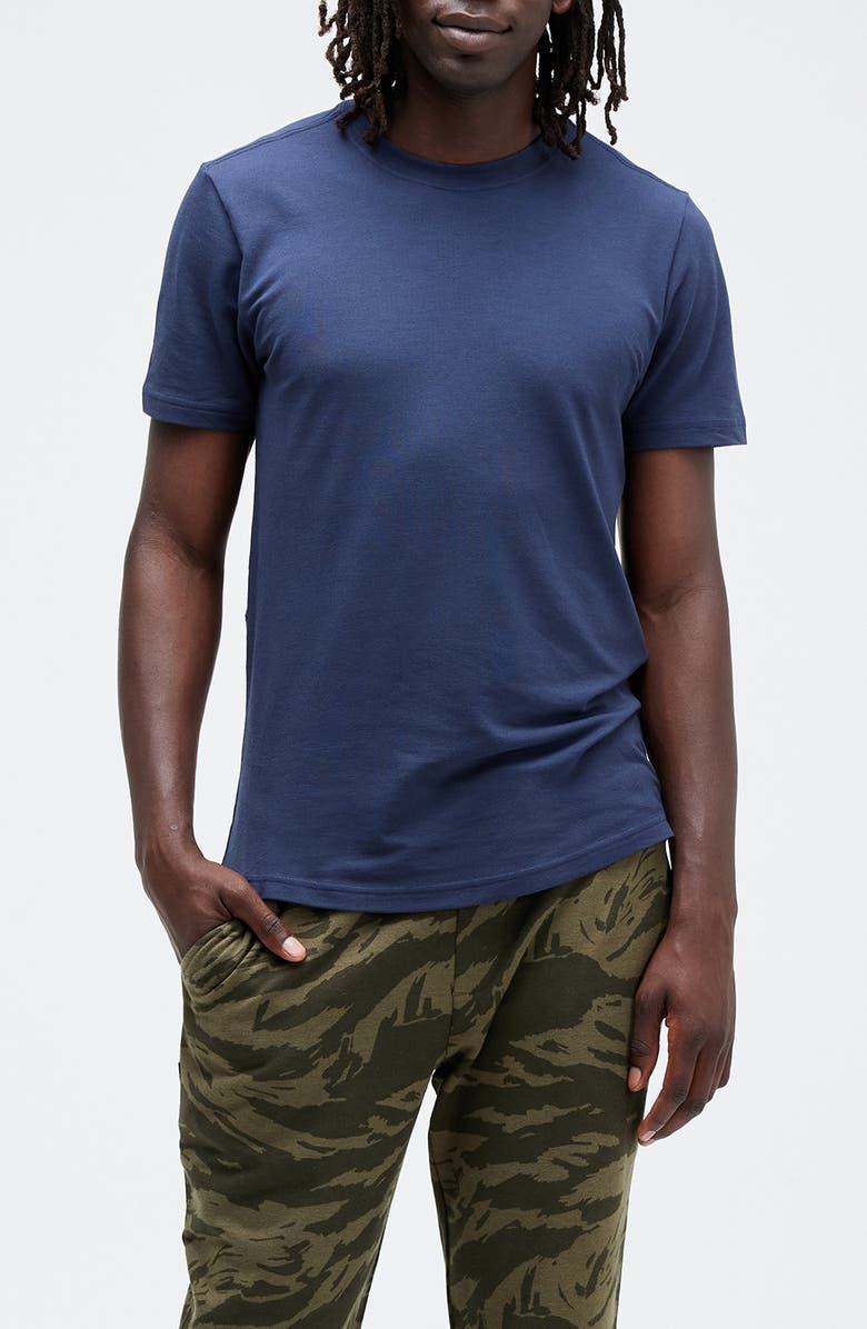 Stance Fragment Performance T-Shirt, Main, color, Dark Navy