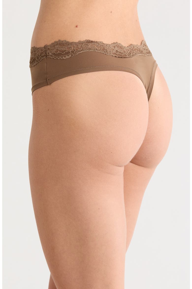 Ultimate Star 5-Pack Assorted Lace Thongs, Alternate, color, BROWN MULTI