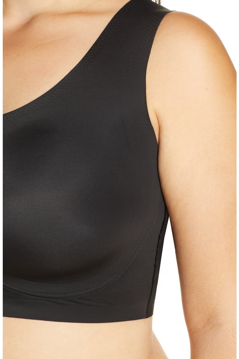 True Body Lift Scoop Neck Bra, Alternate, color, BLACK