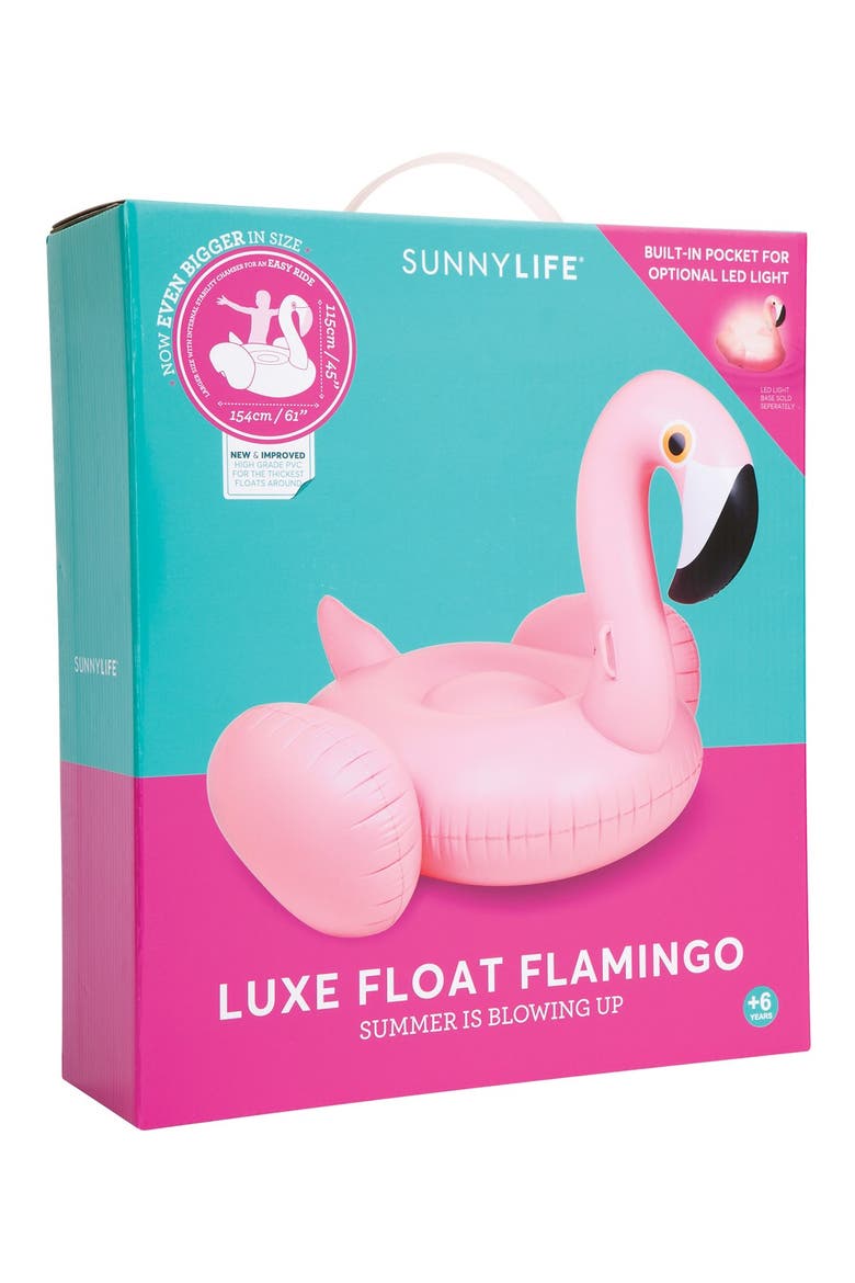 Really Big Inflatable Flamingo Pool Floatie, Alternate, color, PINK