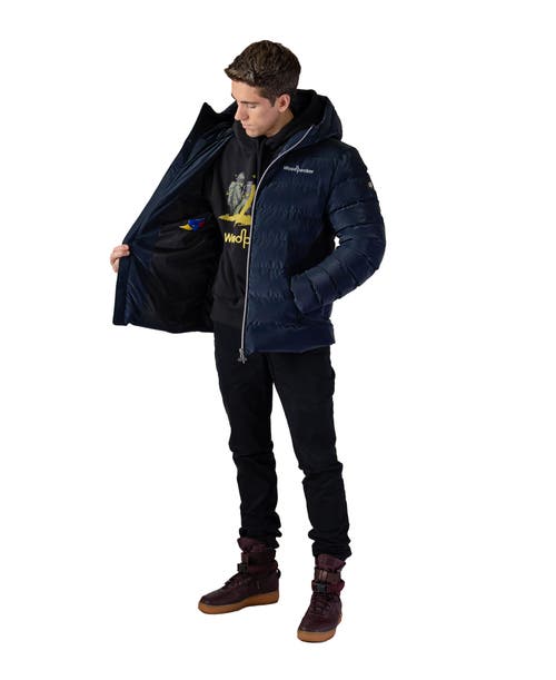Woodpecker Sparrow Medium Weight Coat In Blue