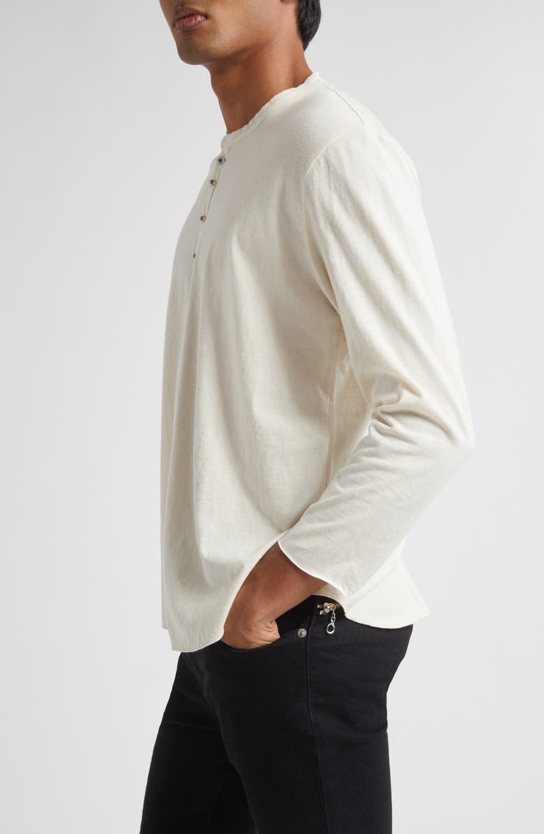 Undercover Eye Button Henley, Alternate, color, Cream
