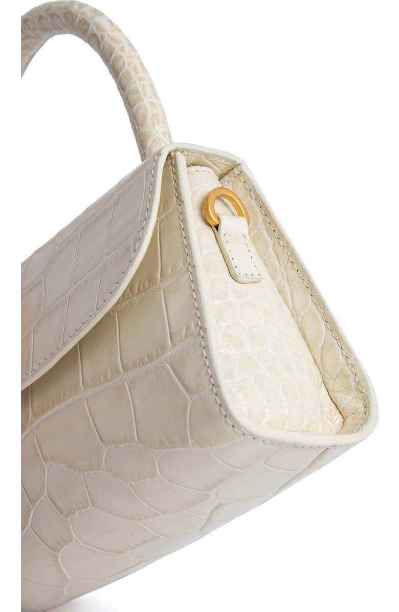 By Far Mini Semi Patent Leather Top Handle Bag, Alternate, color,