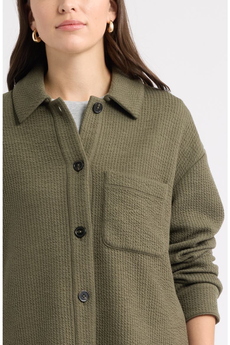 Knit Shirt Jacket, Alternate, color, OLIVE SARMA