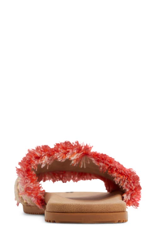 Roxy Positano Slide Sandal In Pink