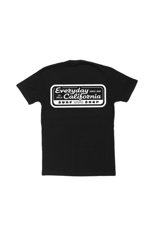 Everyday California Surf Shop Tee Shirt In Black