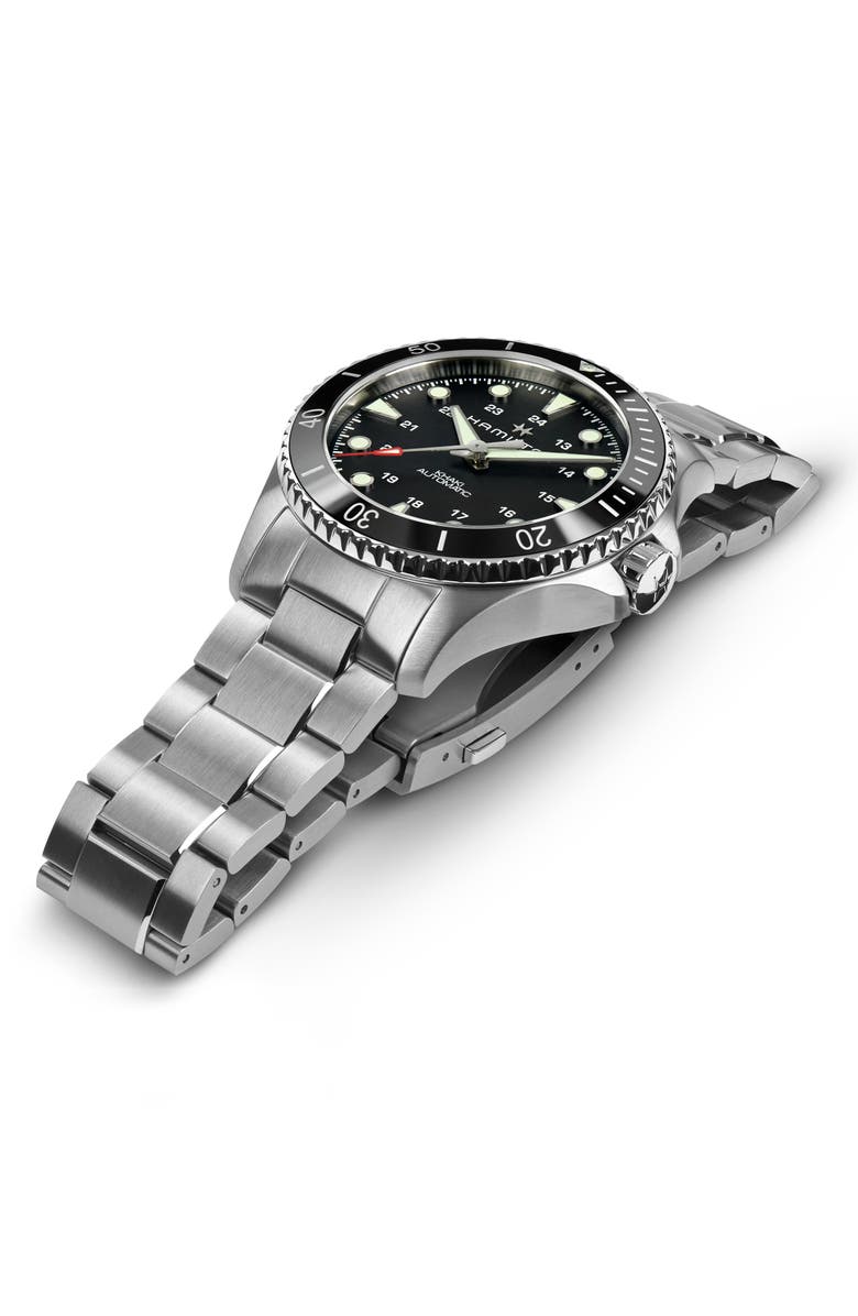 Hamilton Khaki Navy Scuba Automatic Bracelet Watch, 43mm, Alternate, color, Stainless Steel/Silver