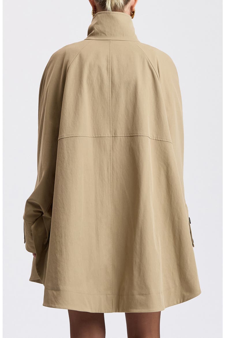 Batwing Sleeve Trench Coat, Alternate, color, CLAY