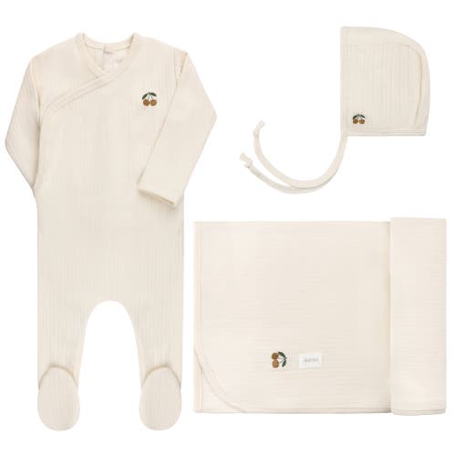 Ely's & Co. Kids' Aurora Classics Embroidered Cherry Collection In Neutral