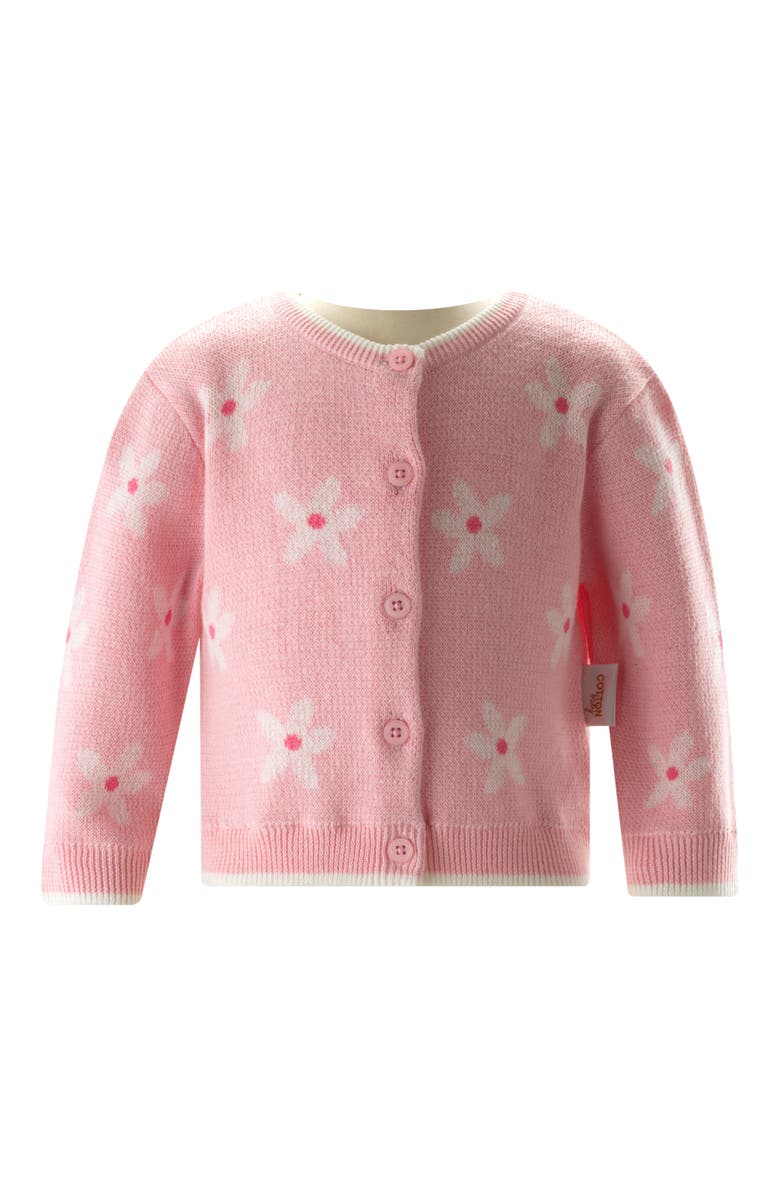 Rachel Riley Daisy Knit Cardigan & Leggings Set, Alternate, color, Pink