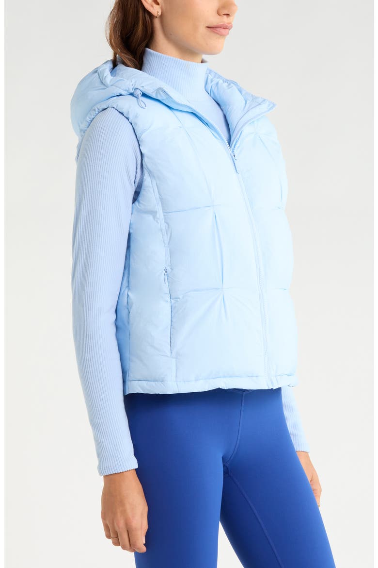 Pleated Puffer Vest, Alternate, color, BLUE WINDSURFER