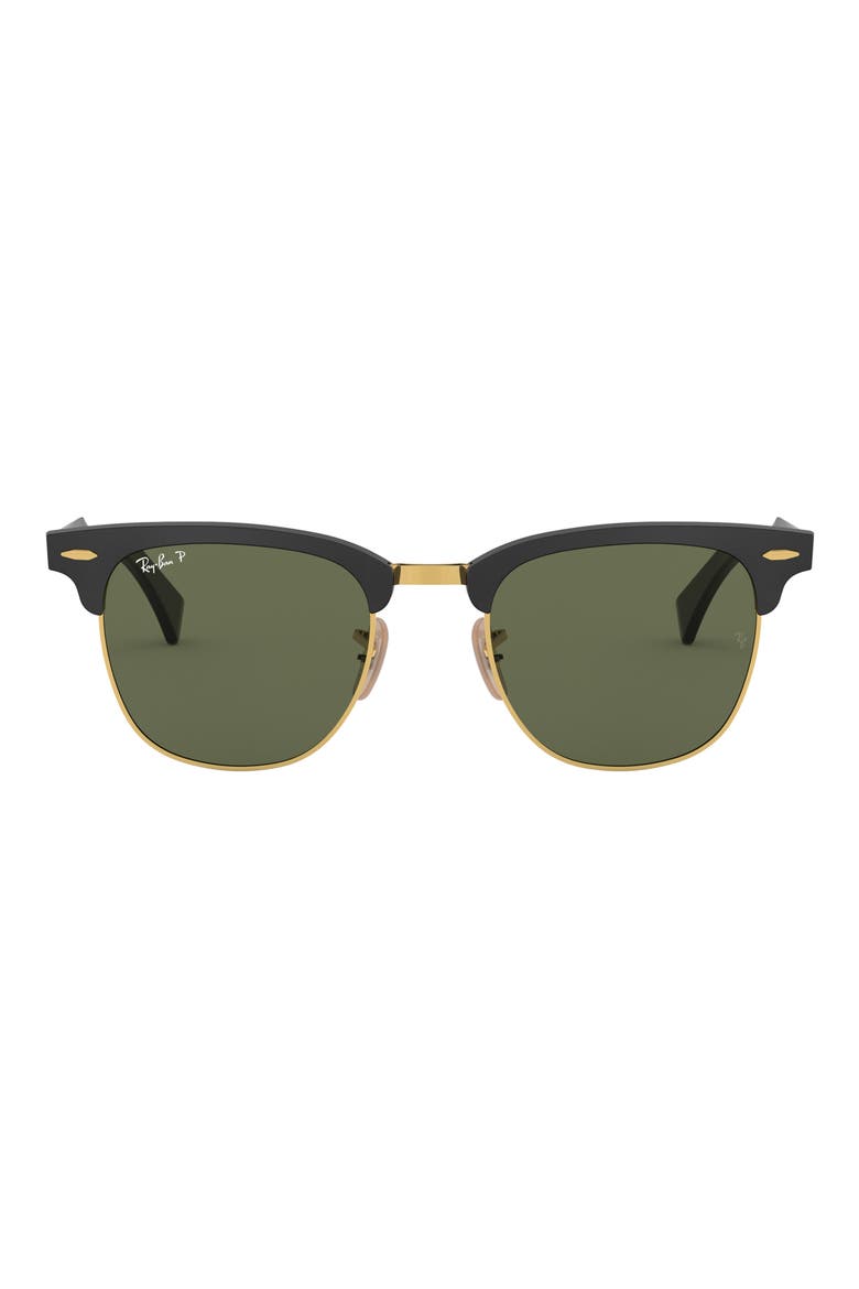 Clubmaster 51mm Square Sunglasses, Main, color, POL GREEN