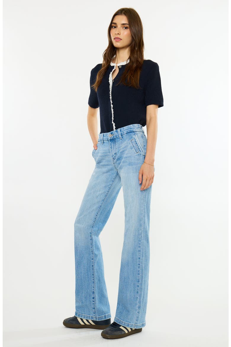 Azalea Low Rise Bootcut Jeans, Alternate, color, Medium Light