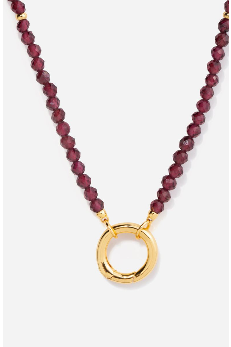 Garnet Energy Gemstone Necklace, Main, color, Garnet