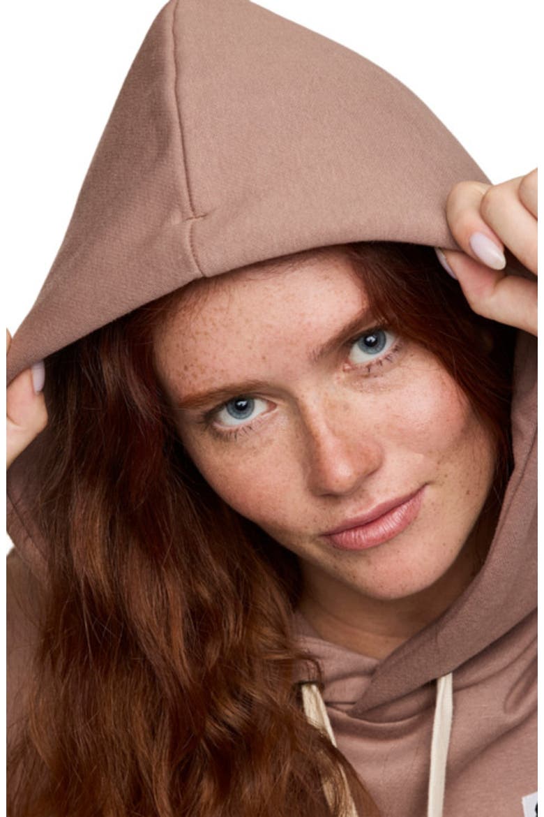 Llama Patch Pullover Hoodie - Women's, Alternate, color, Reishi