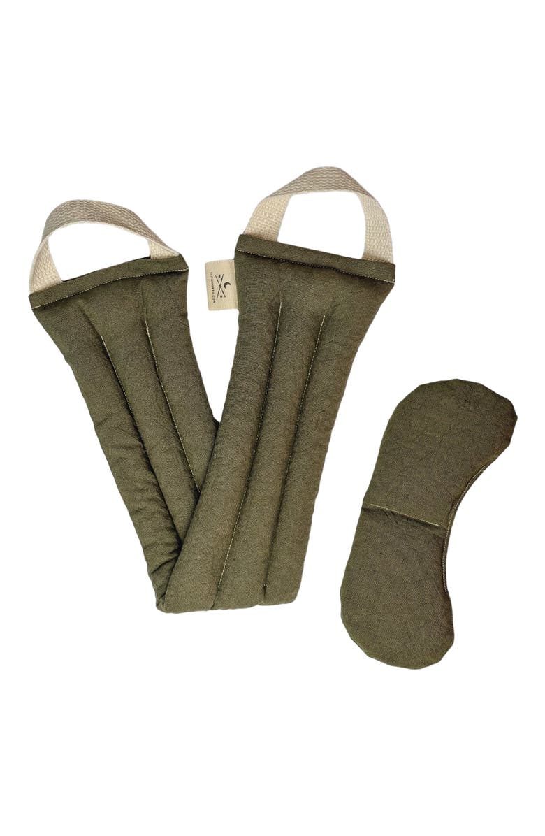 SLOW NORTH Eye Mask + Neck Wrap Bundle - Olive, Alternate, color, NO COLOR