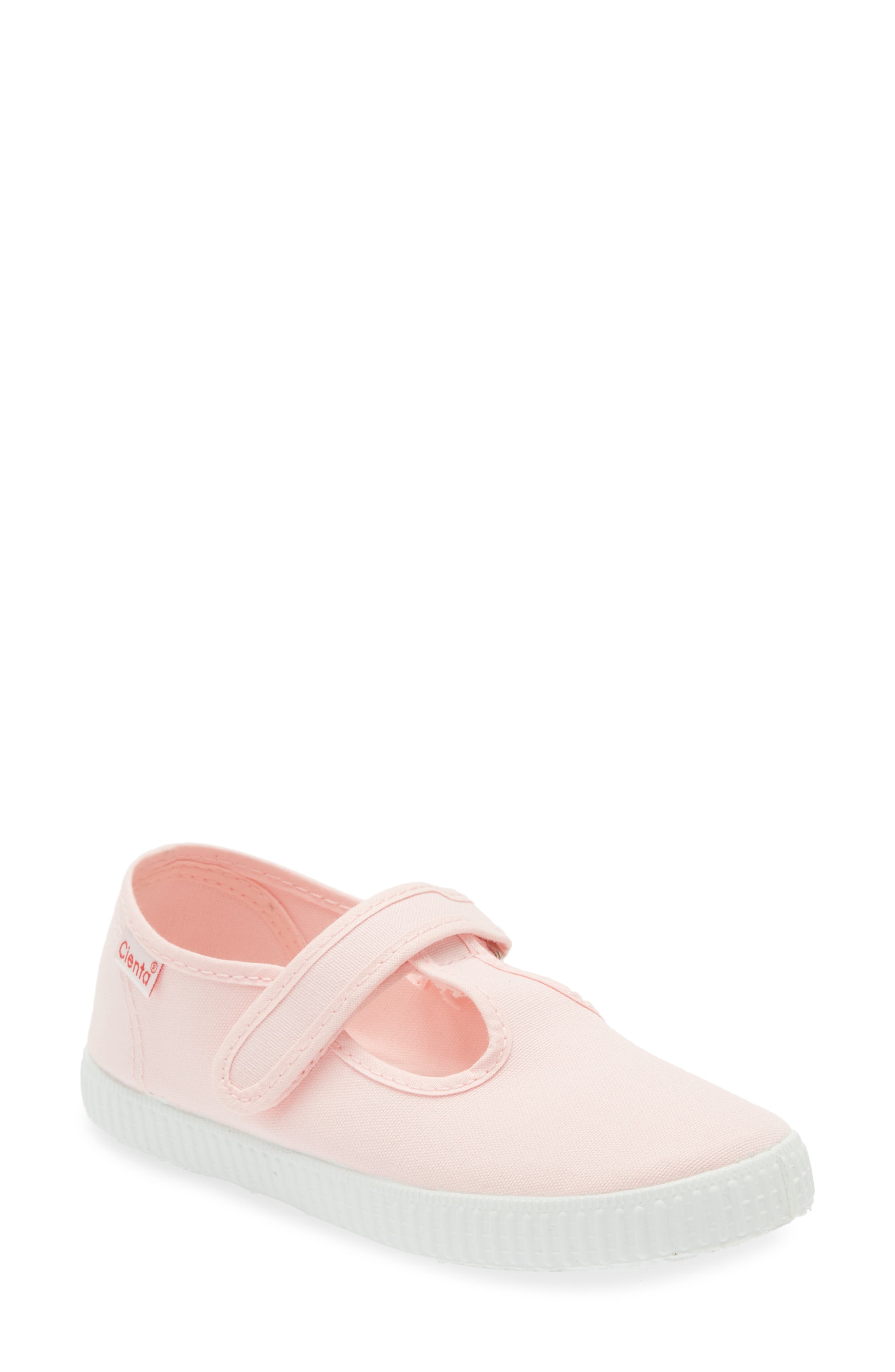 T-Strap Sneaker, Main, color, PINK