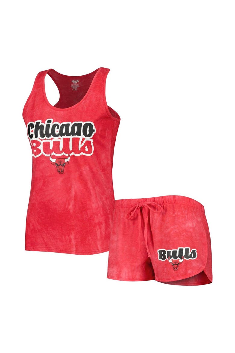 Women's Concepts Sport  Red Chicago Bulls Billboard Tank Top & Shorts Sleep Set, Main, color, Red
