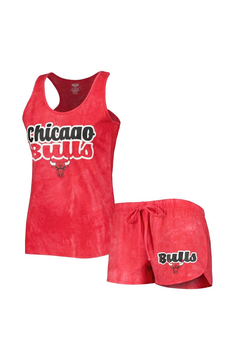 CONCEPTS SPORT Women's Concepts Sport  Red Chicago Bulls Billboard Tank Top & Shorts Sleep Set, Main, color, Red