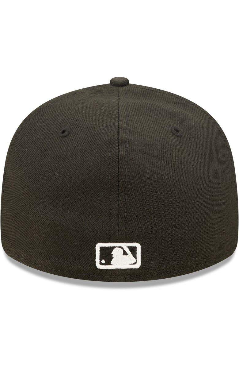 New Era Men's New Era Arizona Diamondbacks Black & White Low Profile 59FIFTY Fitted Hat, Alternate, color, 
