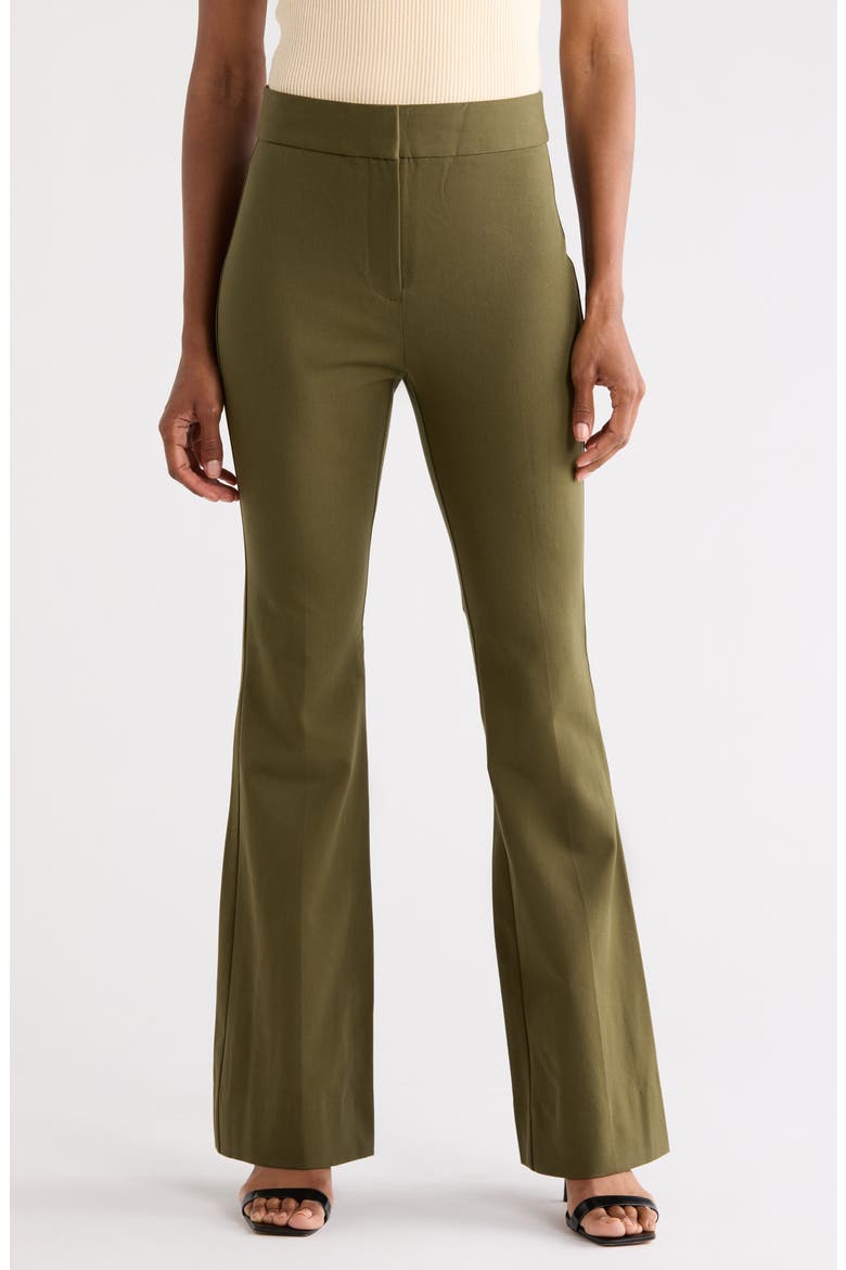 Flare Trousers, Main, color, ARMY