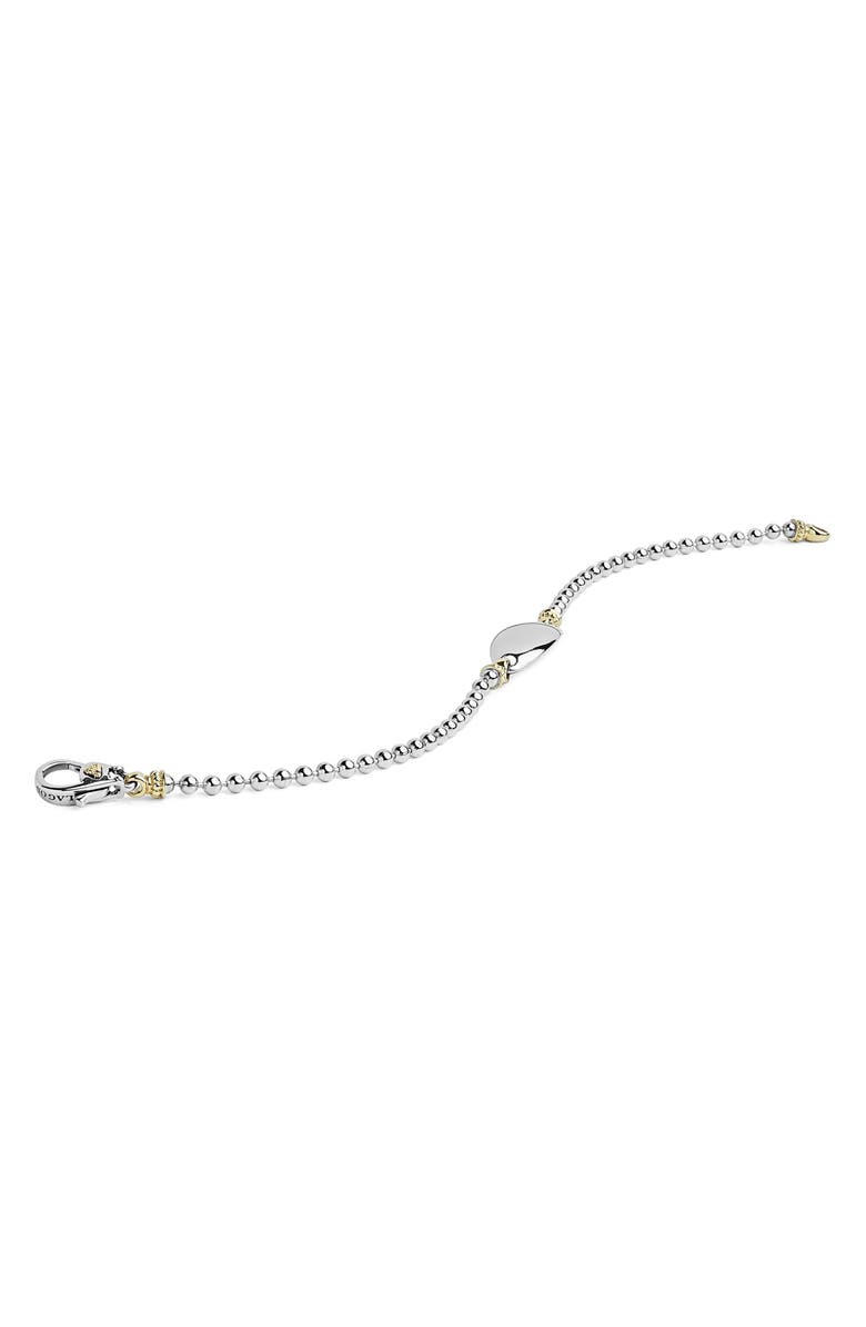 LAGOS Beloved Oval Plate Bracelet, Alternate, color, Silver