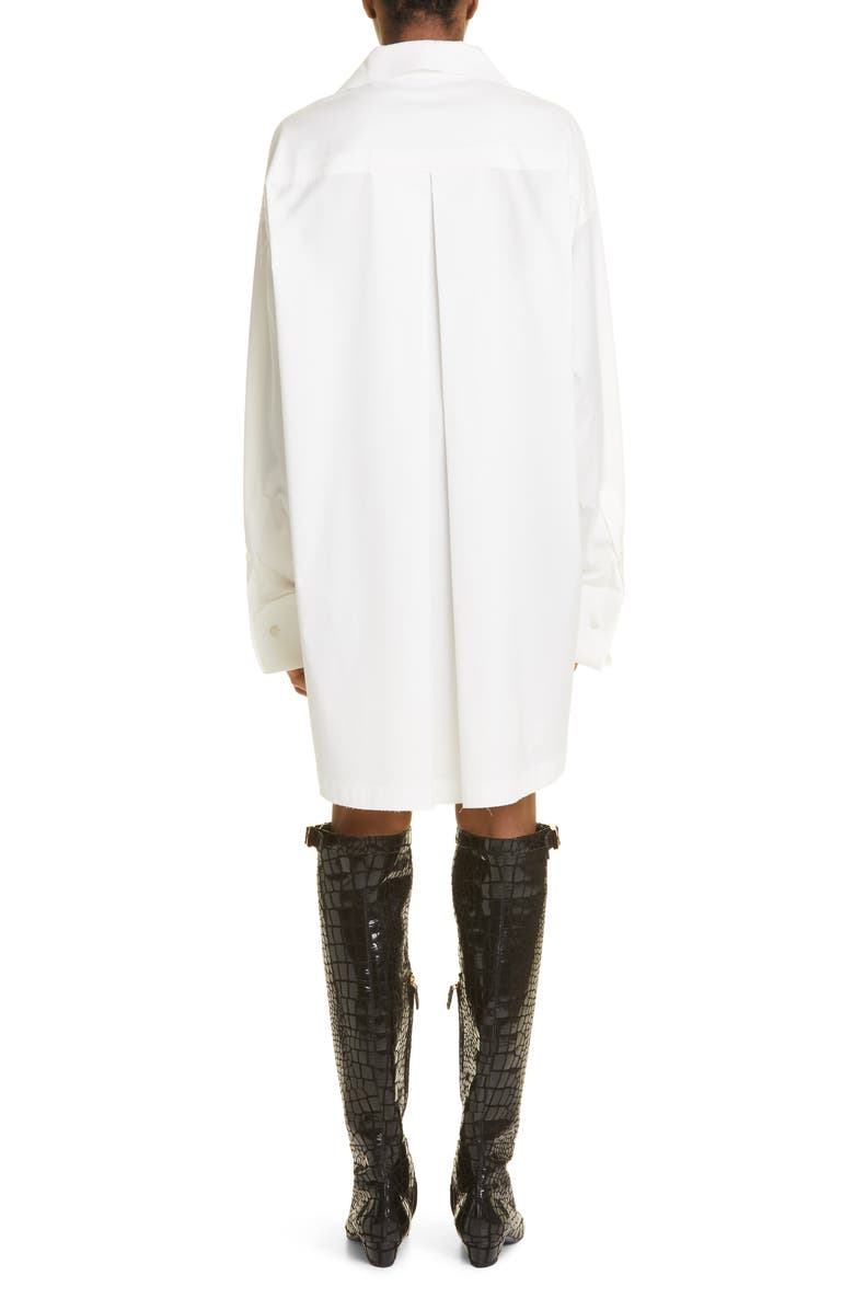 TOM FORD Long Sleeve Button-Up Mini Shirtdress, Alternate, color,