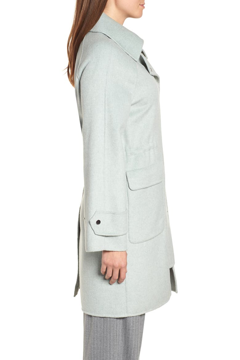 Badgley Mischka Double Face Wool Blend Coat, Alternate, color, MISTY MINT