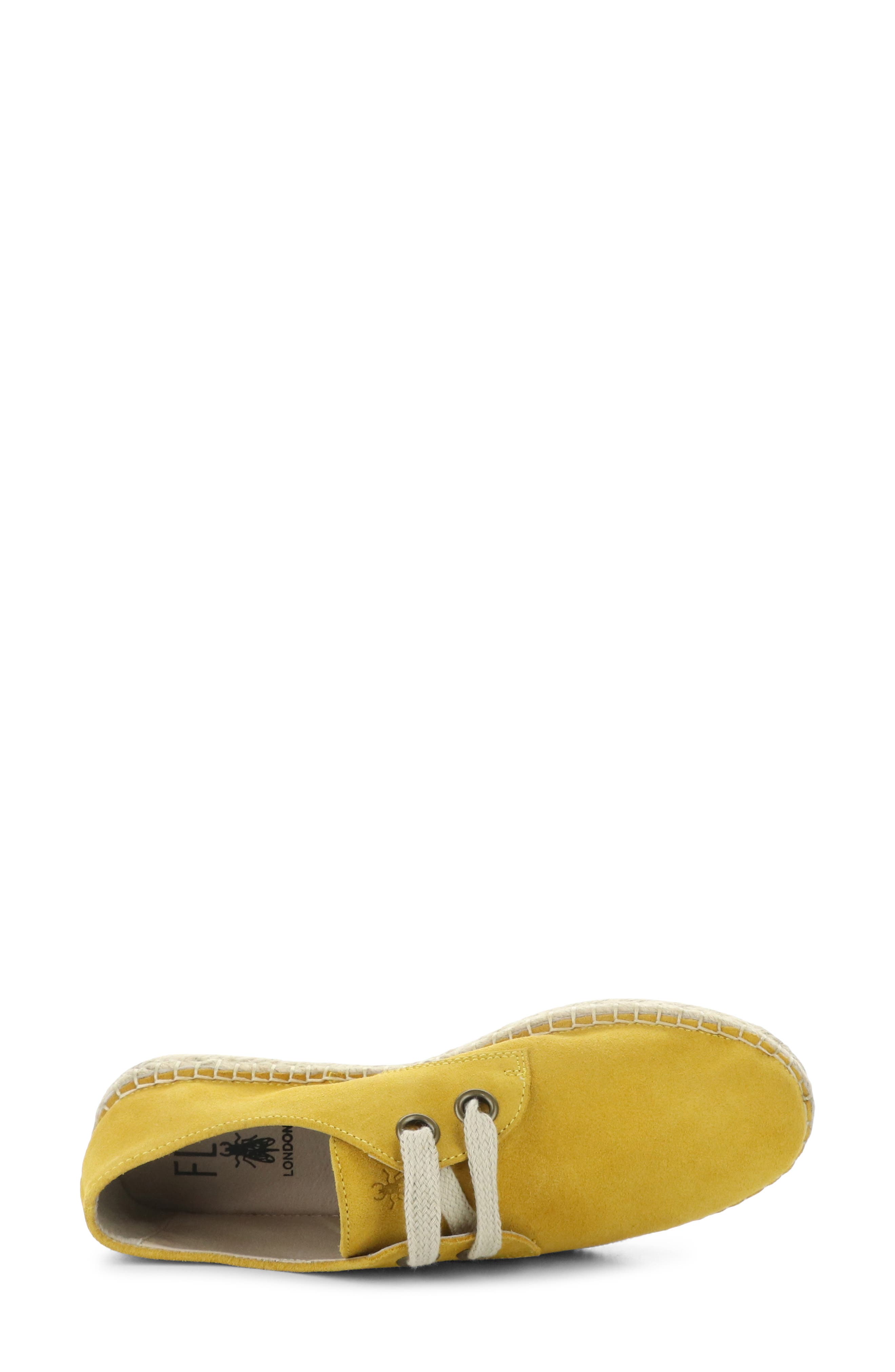 Espadrille Sneaker, Alternate, color, YELLOW SUEDE