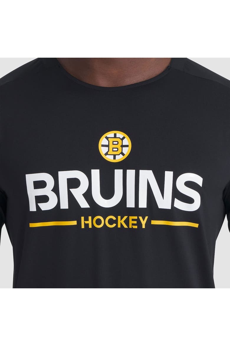 Men's Fanatics Black Boston Bruins Authentic Pro Rink Tech Long Sleeve T-Shirt, Alternate, color, Black