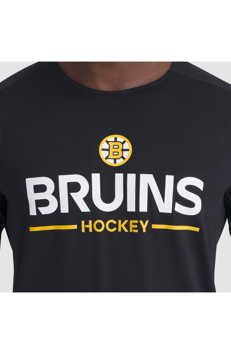 FANATICS Men
s Fanatics Black Boston Bruins Authentic Pro Rink Tech Long Sleeve T-Shirt, Alternate, color, Black