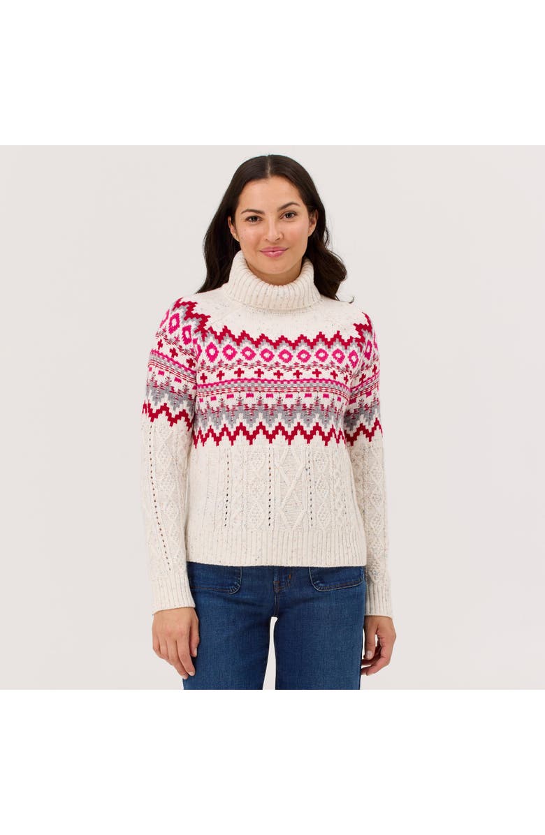 Krimson Klover Bluebird Turtleneck Sweater, Main, color, Snow