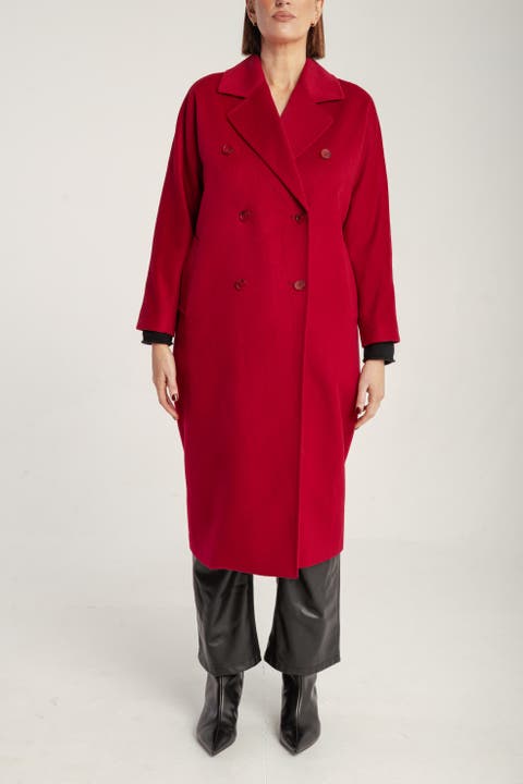 Cashmere Double Breasted Long Coat