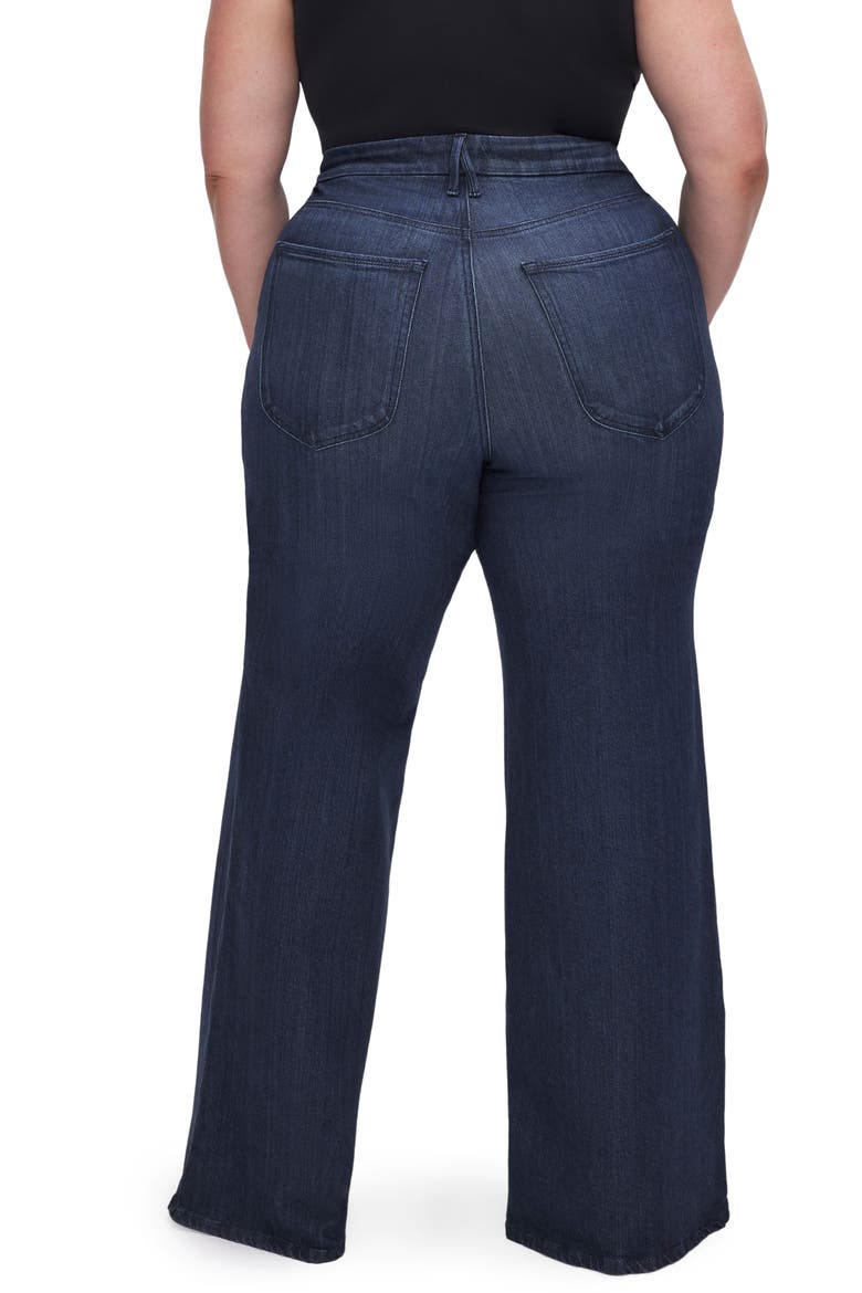Good Waist Palazzo Jeans, Alternate, color, INDIGO501