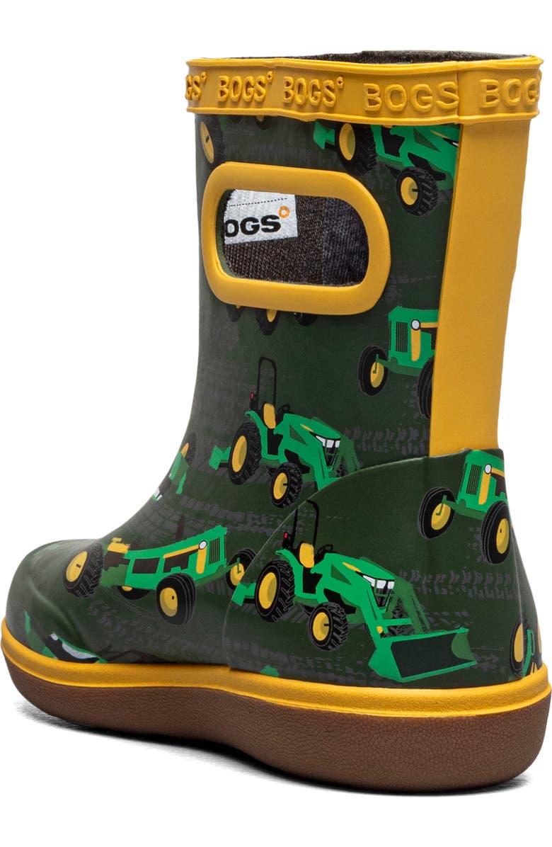 Bogs Kids' Skipper II Waterproof Rain Boot, Alternate, color, Green Multi
