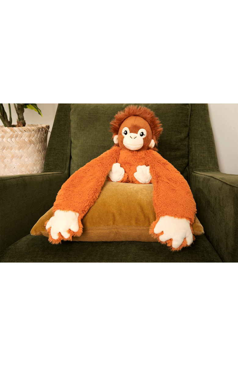 Hugimals World Ollie the Orangutan Stuffed Animal, Alternate, color, Orange