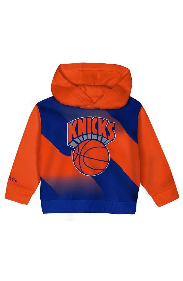 Mitchell & Ness Toddler Mitchell & Ness Royal/Orange New York Knicks Big Face Oversized Pullover Hoodie & Pants Set, Alternate, color, Royal