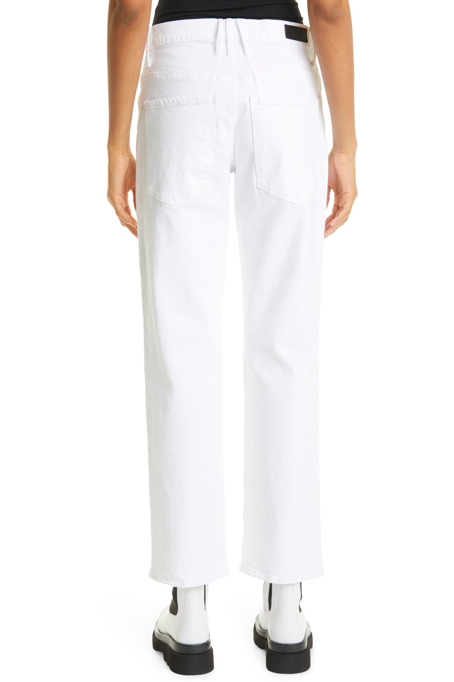Leather Rta Jeans RtA Dexter Belted High Waist Boyfriend Jeans (Women) | Nordstrom