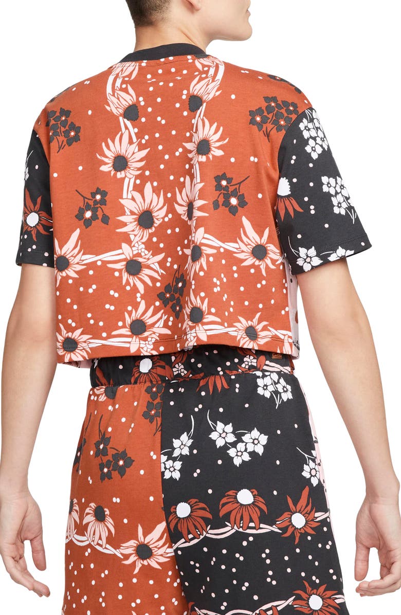 Nike Garden Party Mix Print Cotton T-Shirt, Alternate, color, 