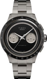 Timex® Atelier Automatic Chronograph Titanium Watch, 42mm
