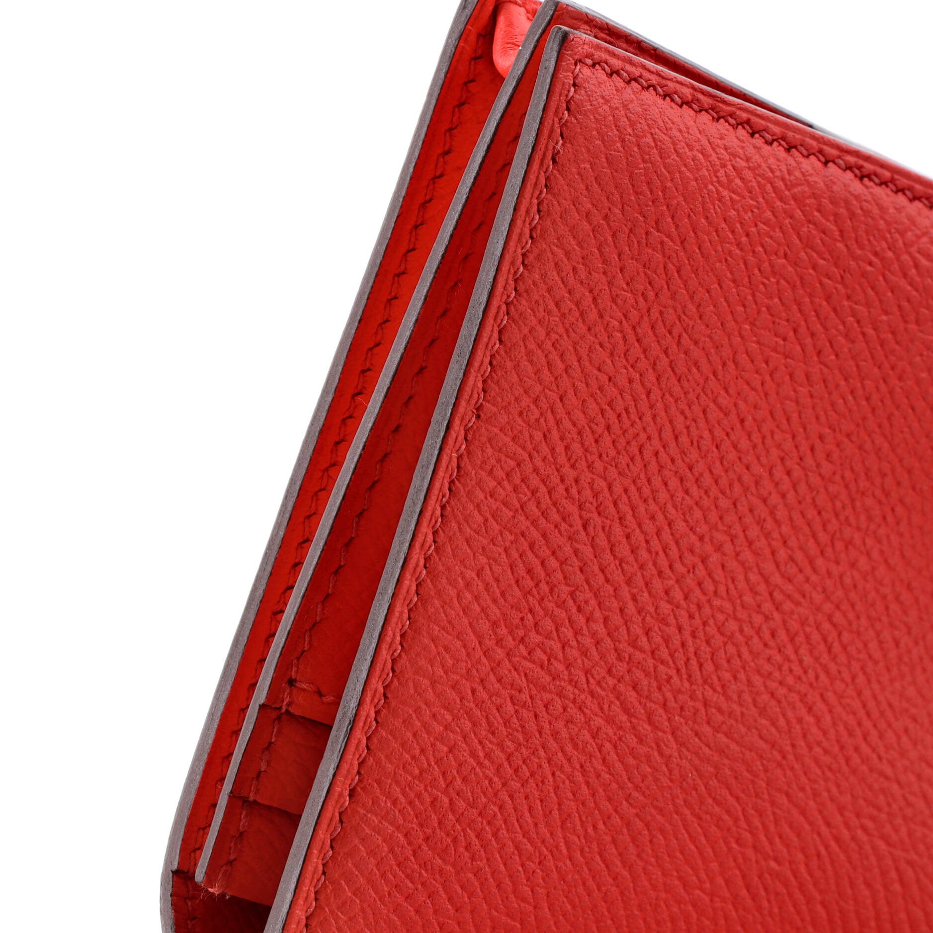 Pre-Owned Hermes Bearn Wallet Epsom Long, Alternate, color, Rouge Pivoine