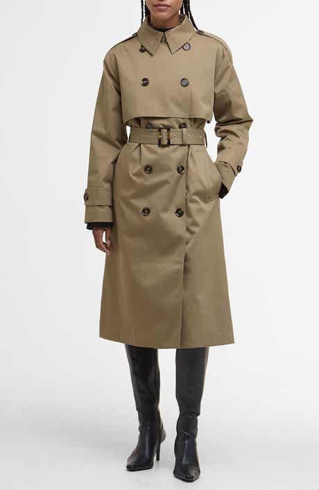 Barbour Aoife Belted Water Resistant Trench Coat