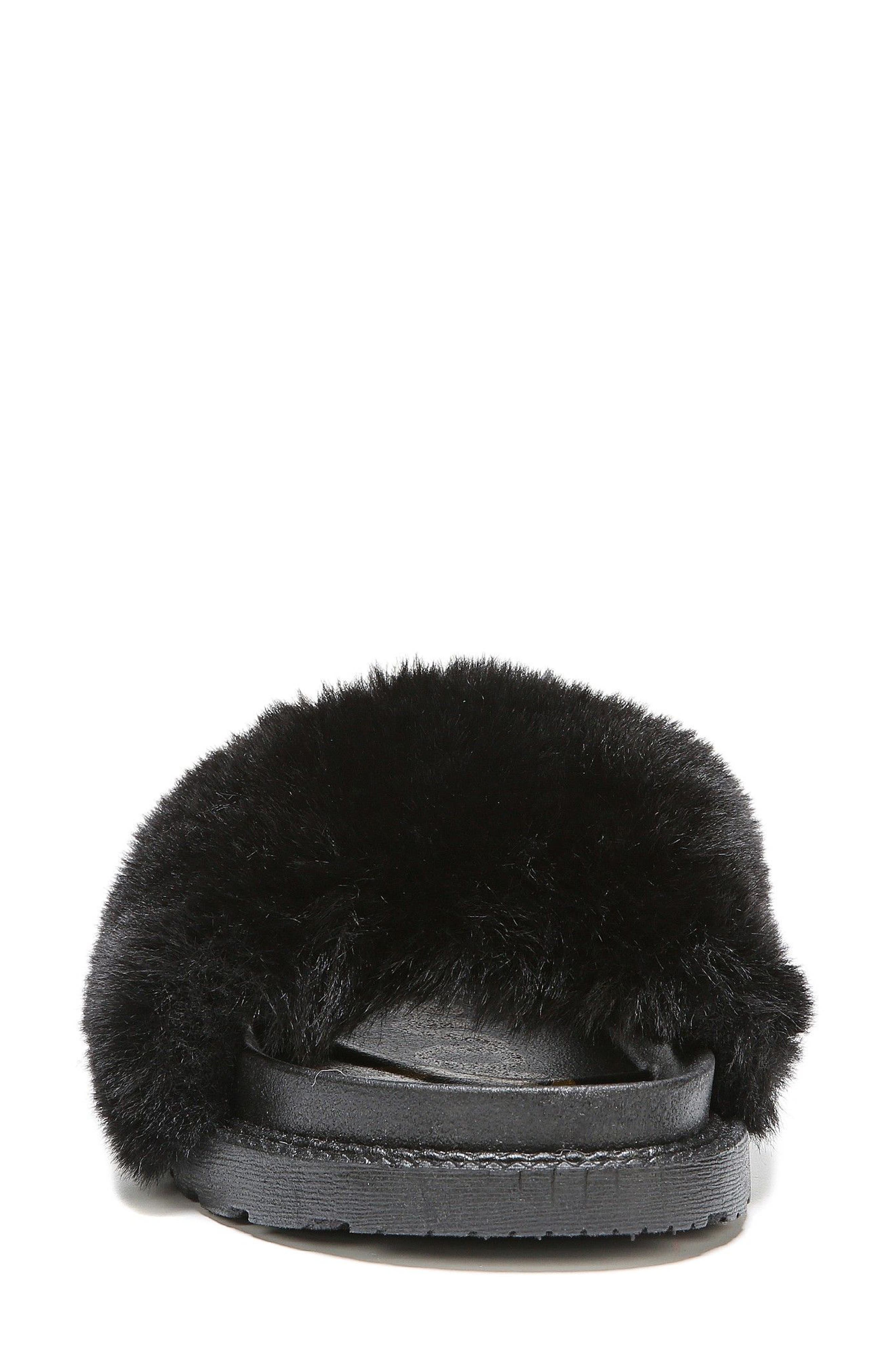 Sam Edelman Blaire Faux Fur Platform Slide Sandal, Alternate, color, 