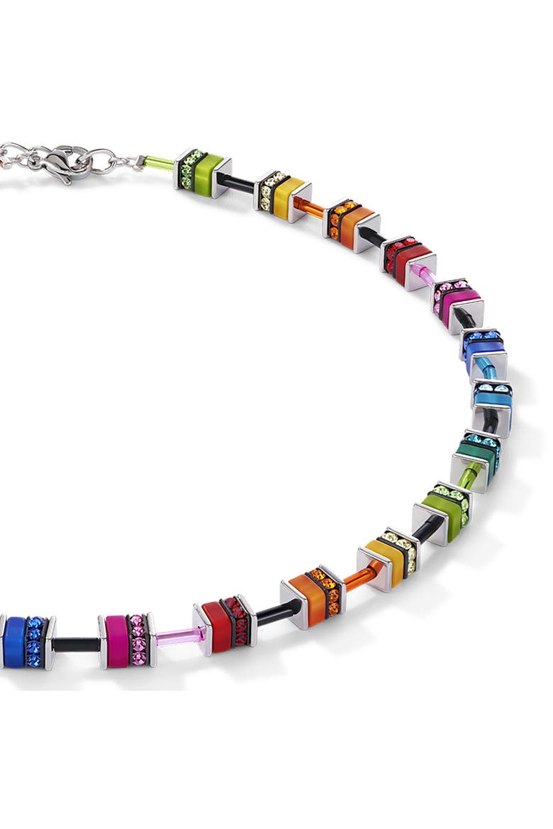 Geocube® Classic Polaris & Rhinestone Necklace, Alternate, color, Multicolor