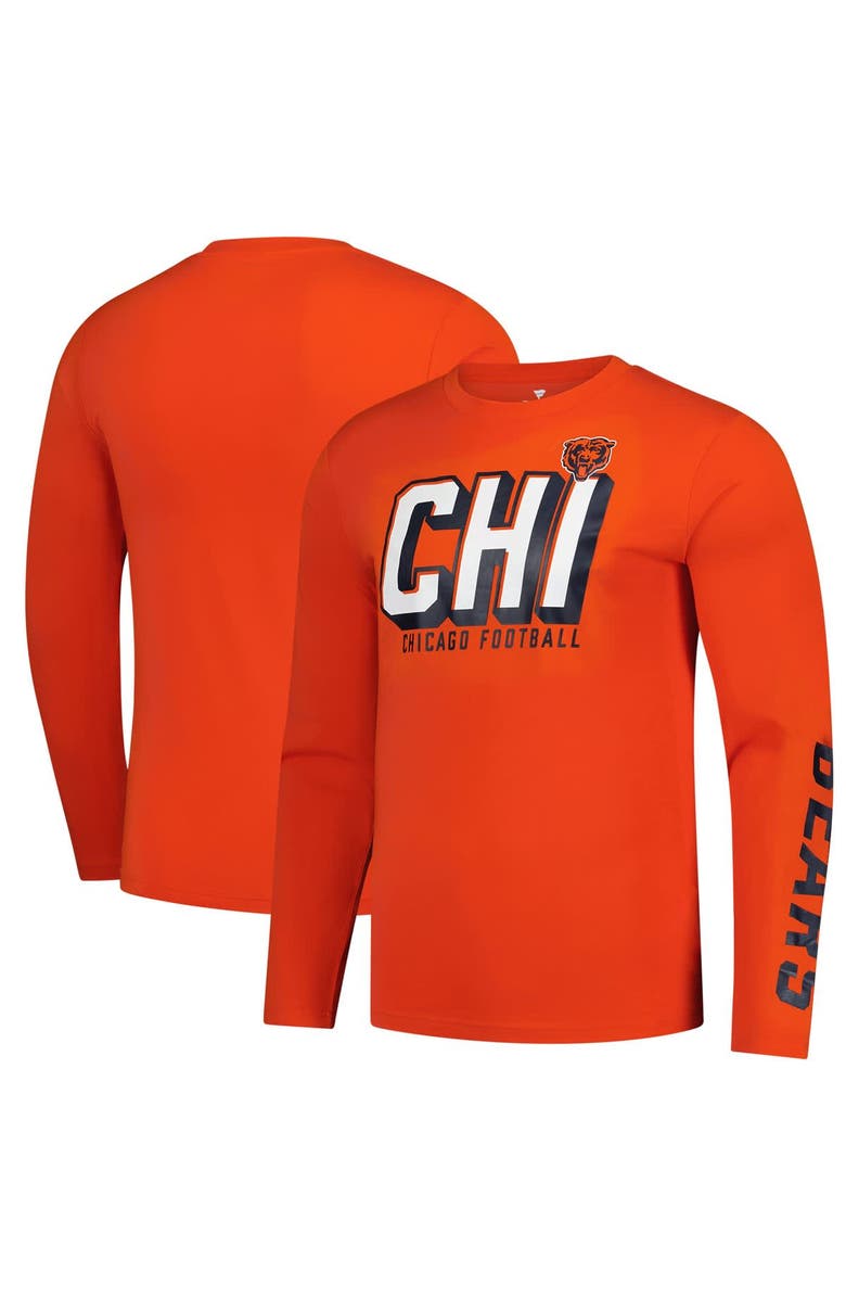 FANATICS Men's Fanatics  Orange Chicago Bears Long Sleeve T-Shirt, Main, color, Orange