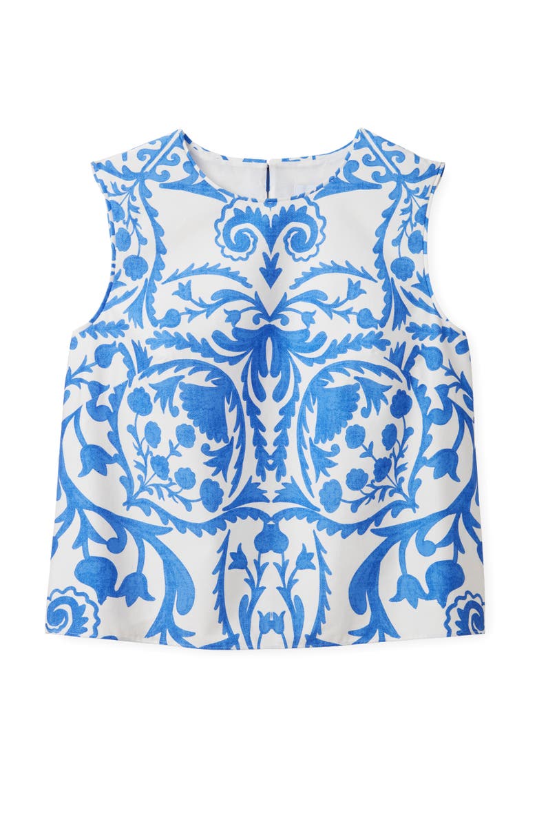 Cartolina Linda Printed Shell, Main, color, Provence Blue