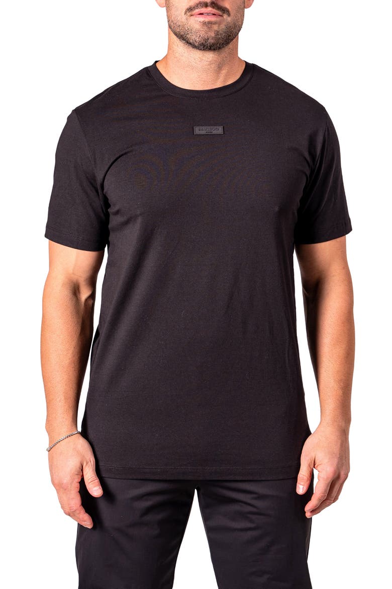 Lion Zeus Embellished T-Shirt, Main, color, BLACK